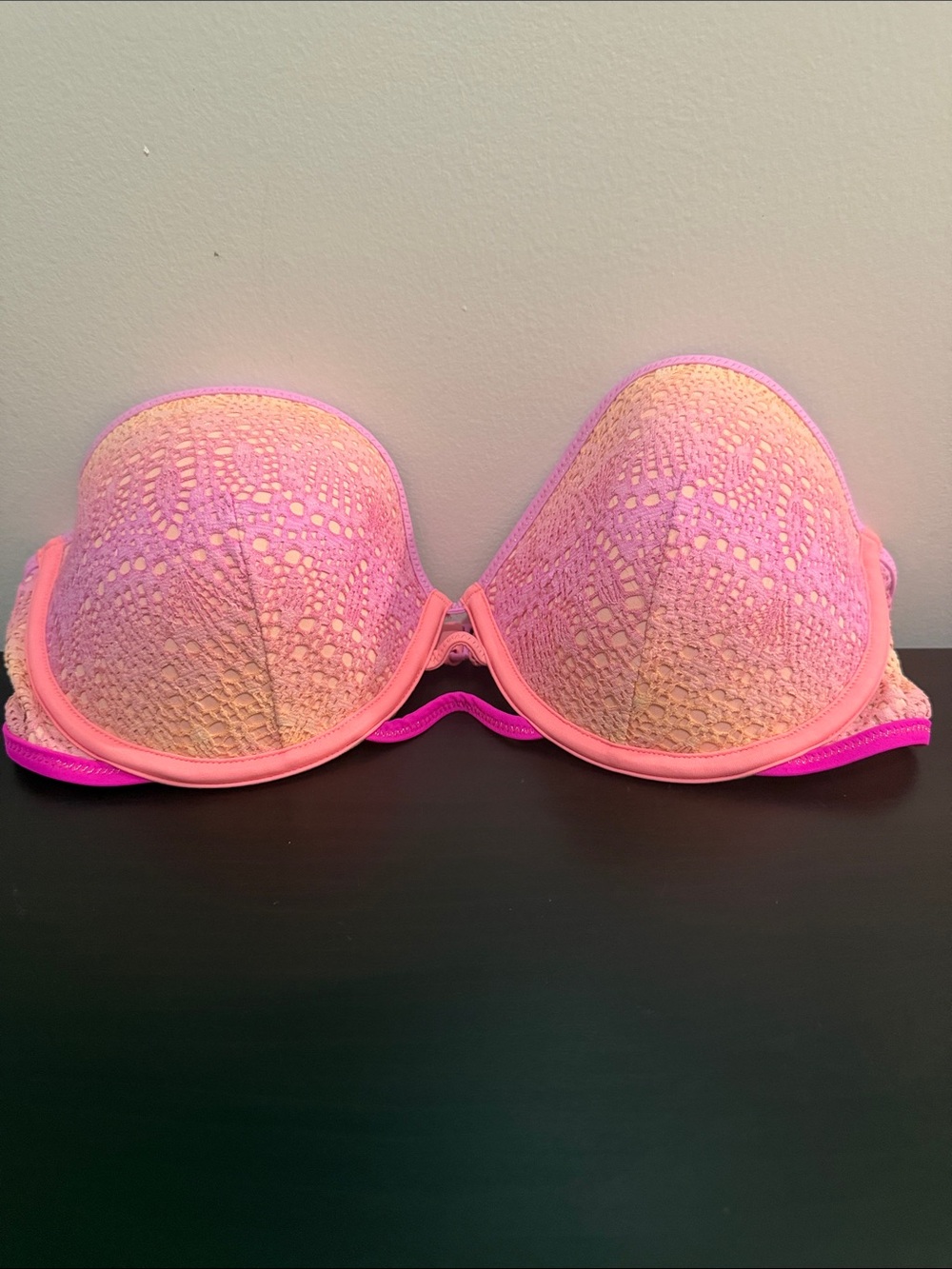 Victoria secret pink  Ombre Lace Strapless bathing suit top